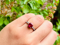 Princess Cut Ring Variant 2 - Red