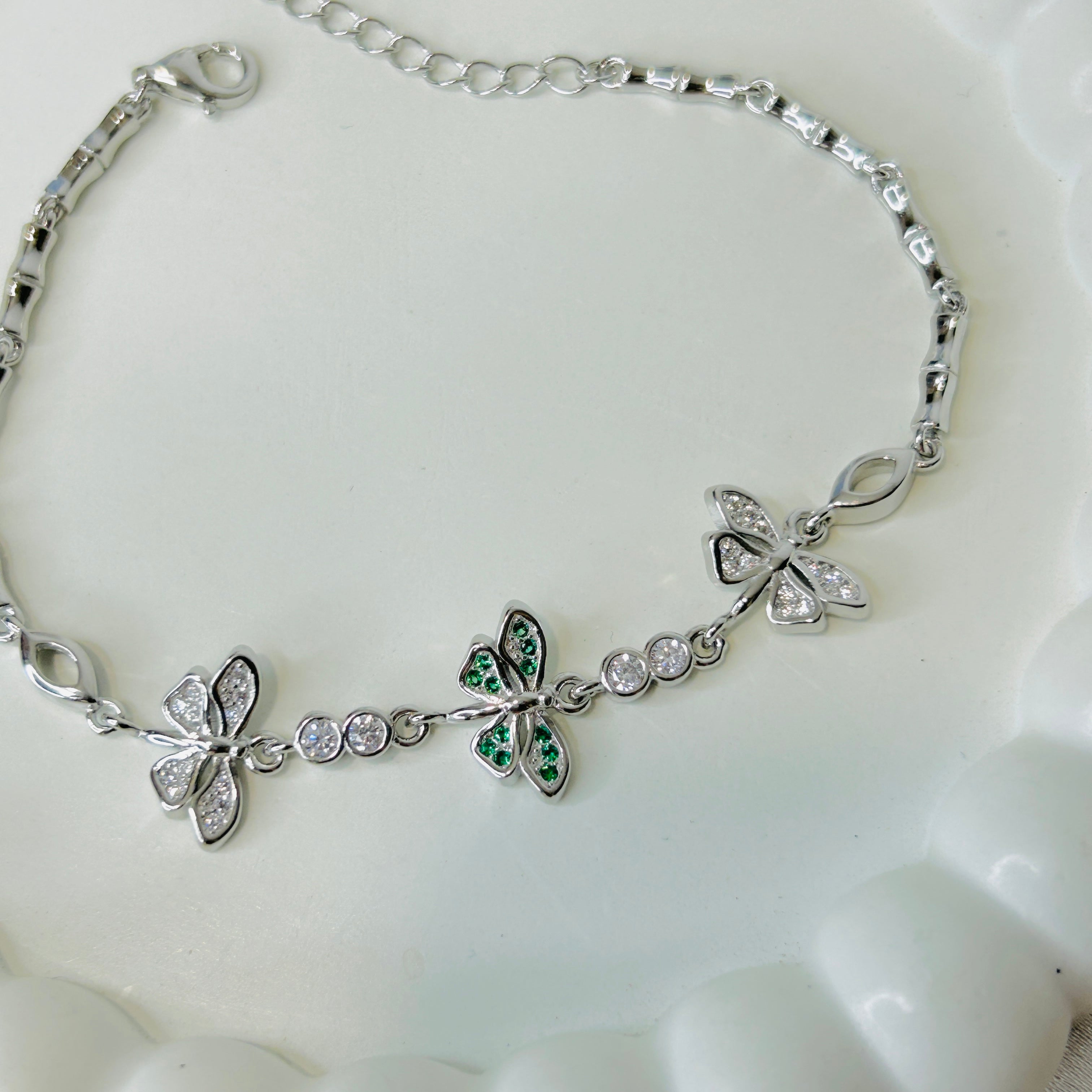 Silver Dragon fly  Bracelets